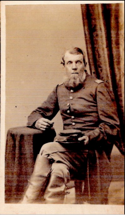 Captain Jeremiah Mosher Sample, my 3rd great grandfather on my dad's side. He was mortally wounded at the Battle of Gettysburg during the Civil War.