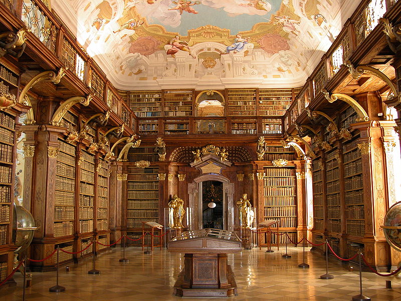 We can't all have libraries as beautiful as the Melk Benedictine Abbey Library in Austria, but all libraries are awesome. Photo: Public Domain