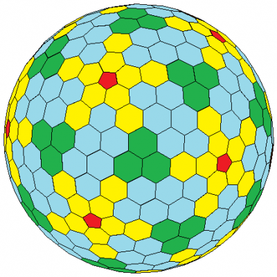 One of Goldberg's polyhedra. Image: Wikimedia Commons (CC BY-SA 3.0)