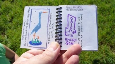 Letterboxing book from a Letterbox, by Flickr user Kevin McGee (CC BY-SA 2.0)