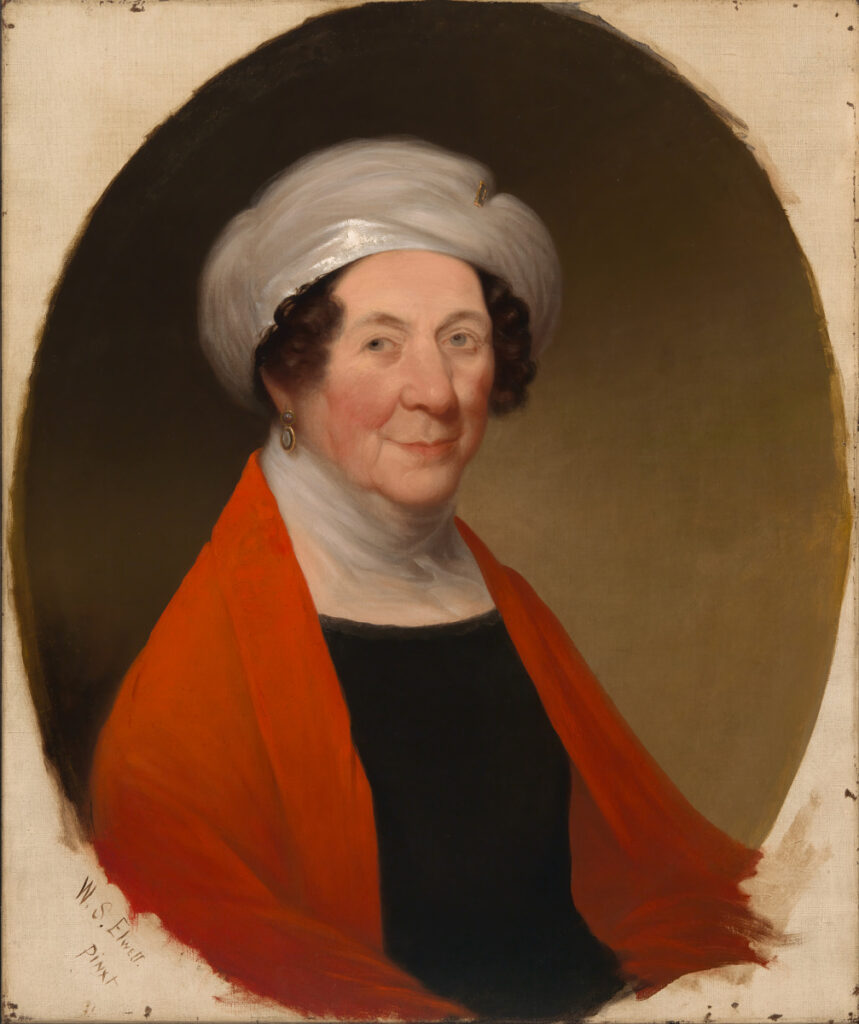 This is Dolley Madison, but she was pretty old when she sat for this portrait, so I'm going with it.